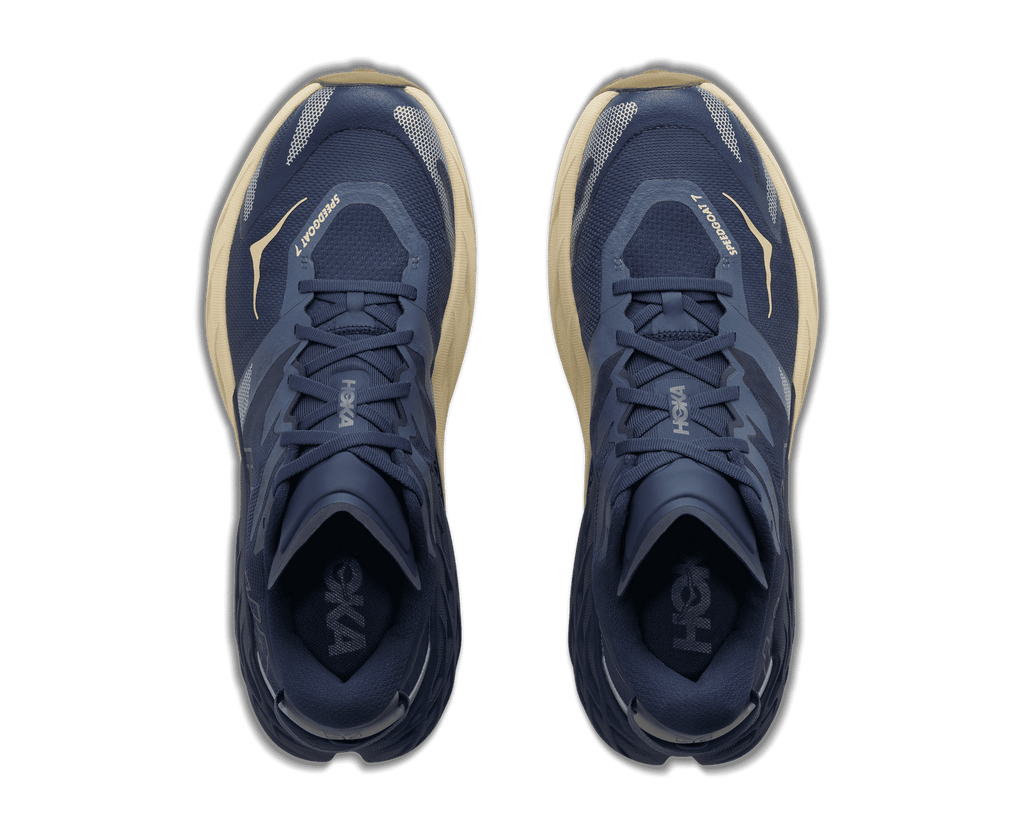 HOKA Men's Speedgoat 7 - VARSITY NAVY / BARLEY FLOUR