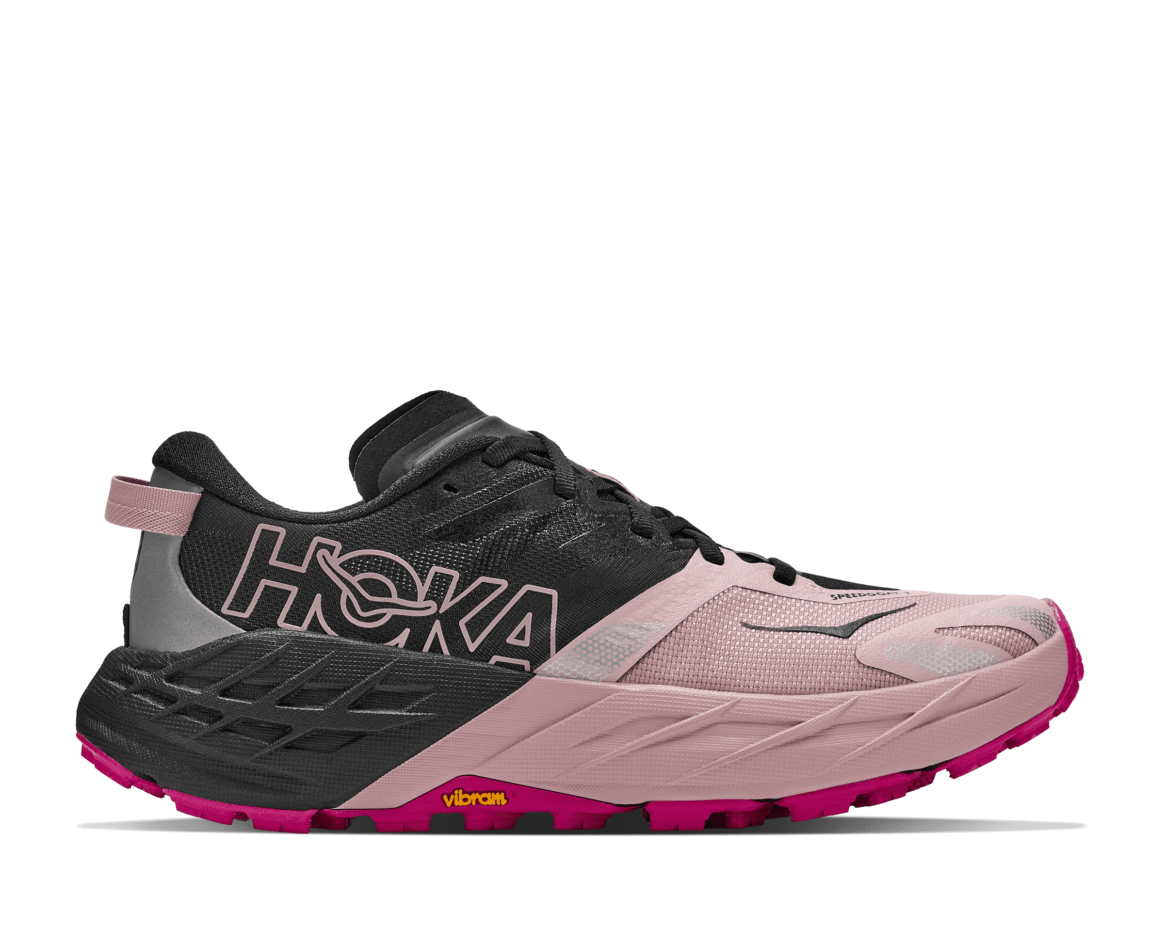 HOKA Women's Speedgoat 7 - BLACK / PINK OPAL