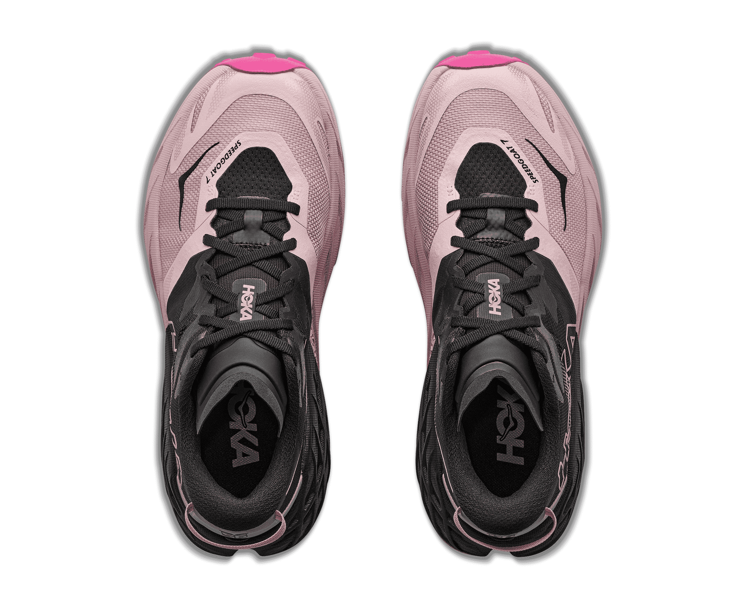 HOKA Women's Speedgoat 7 - BLACK / PINK OPAL