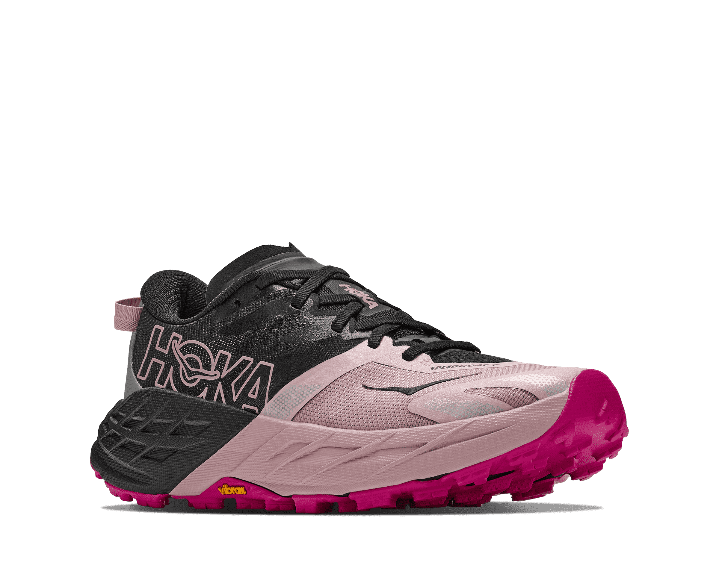 HOKA Women's Speedgoat 7 - BLACK / PINK OPAL