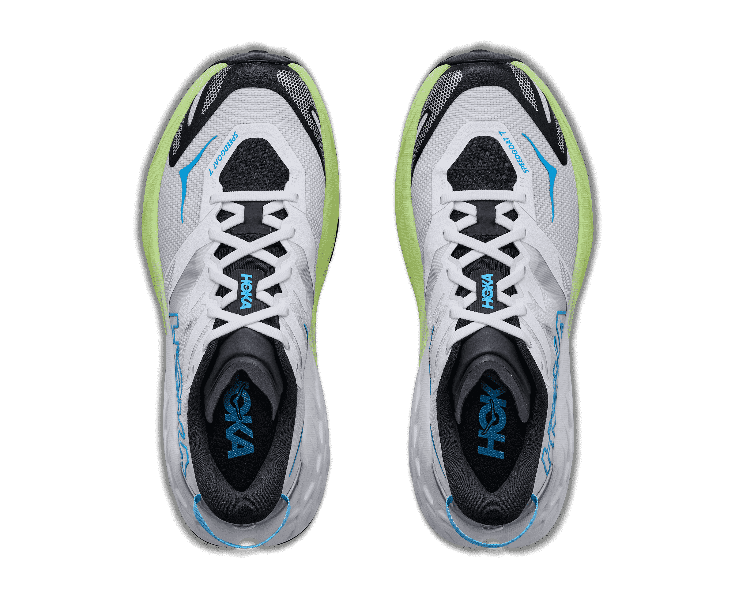 HOKA Women's Speedgoat 7 - FROST / NEON YUZU