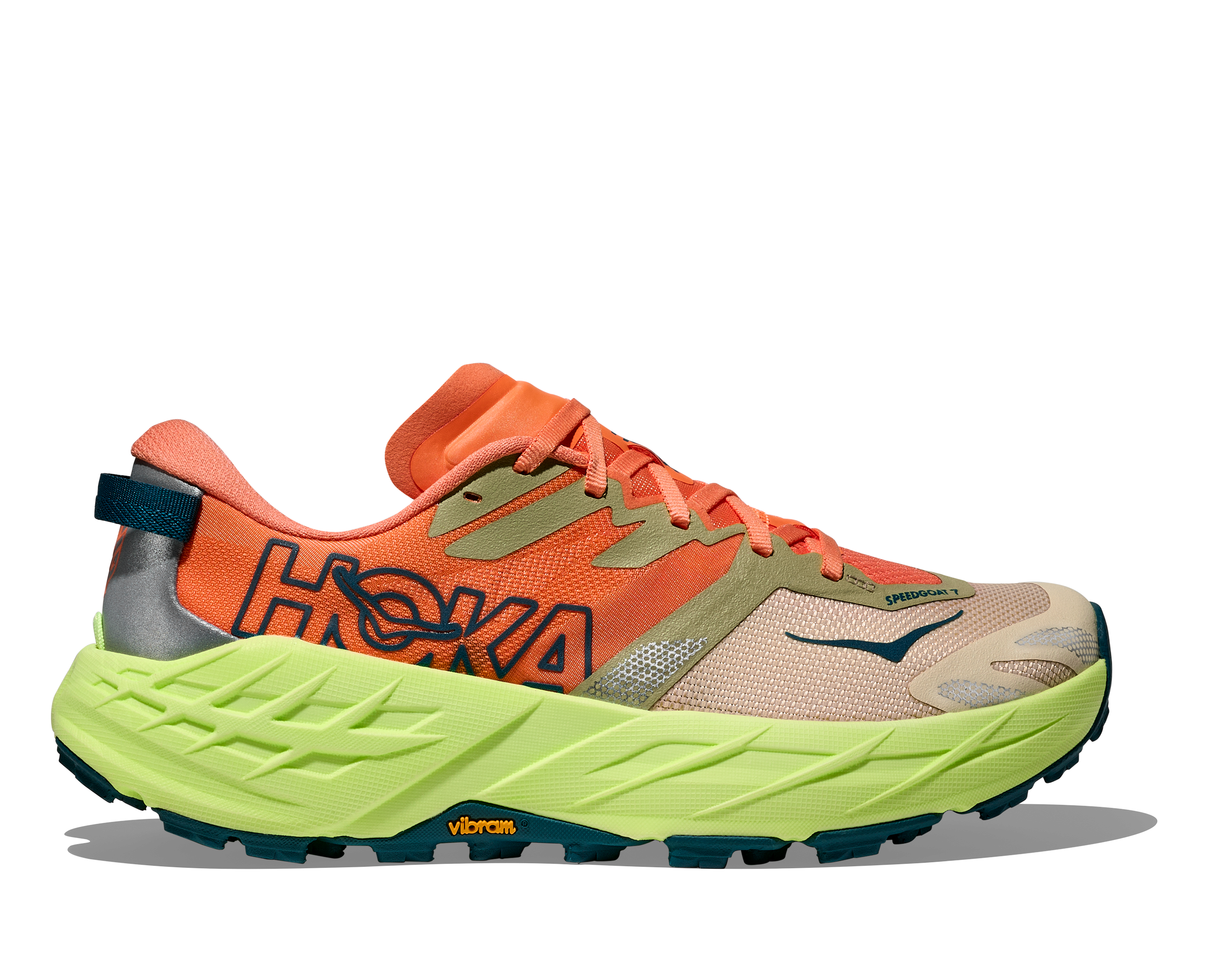 HOKA Women's Speedgoat 7 - PERSIMMON / NEON YUZU