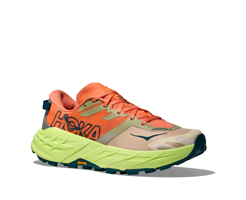 HOKA Women's Speedgoat 7 - PERSIMMON / NEON YUZU
