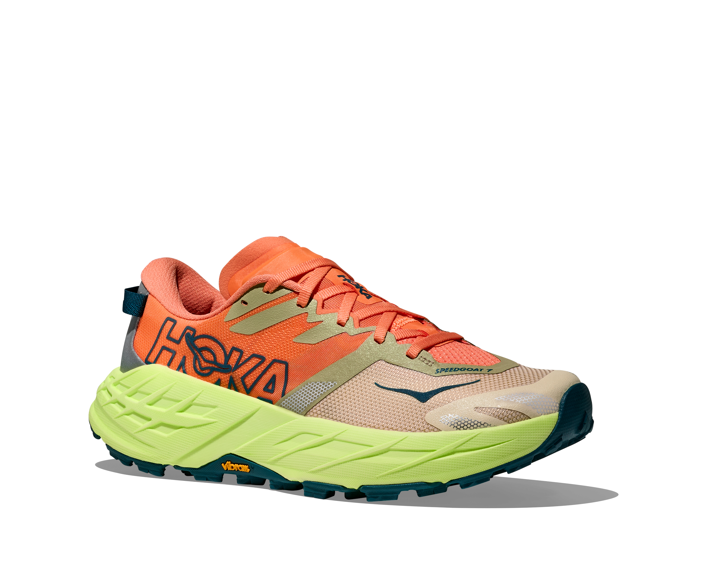 HOKA Women's Speedgoat 7 - PERSIMMON / NEON YUZU