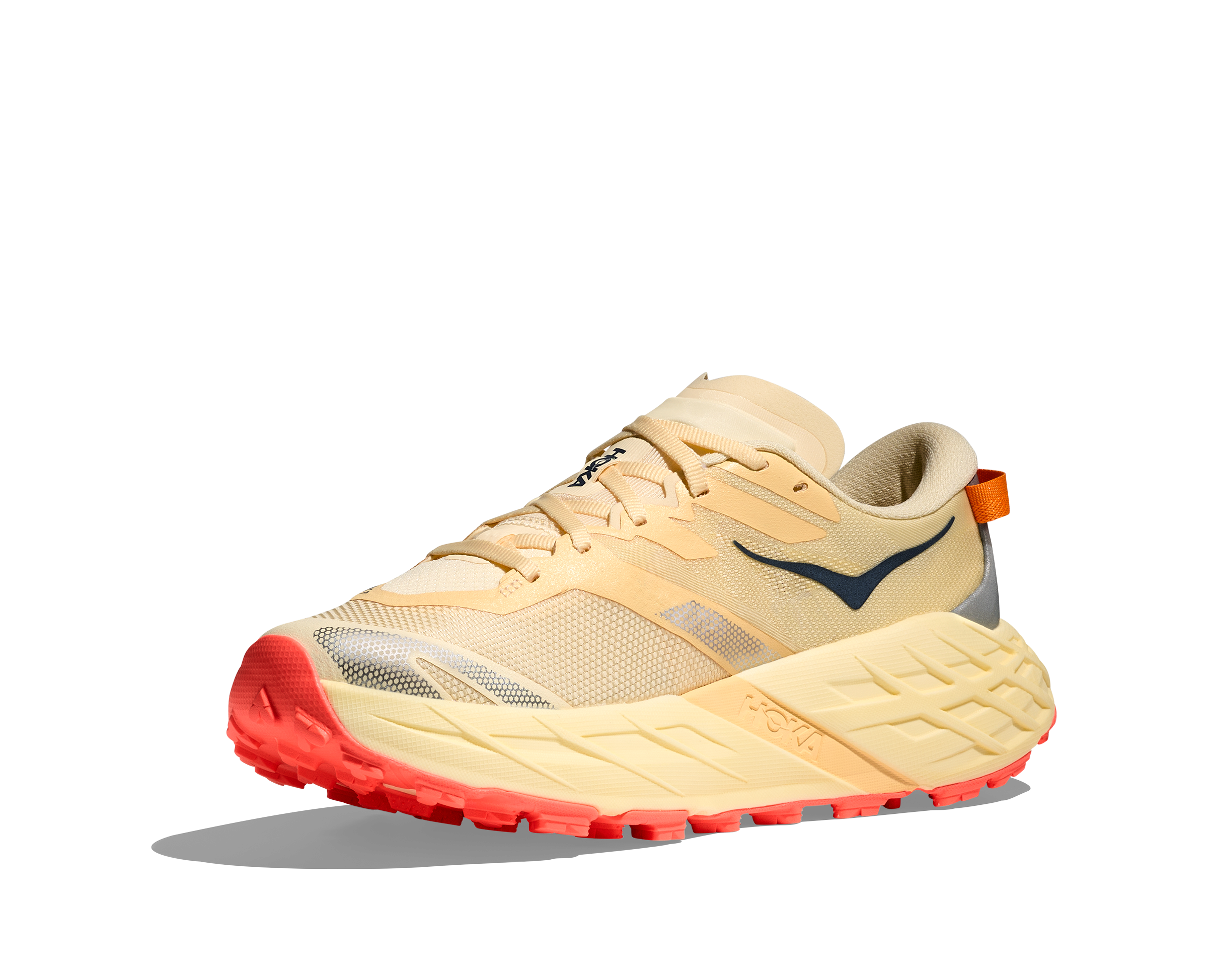 HOKA Women's Speedgoat 7 - VINTAGE YELLOW / NEON FLAME