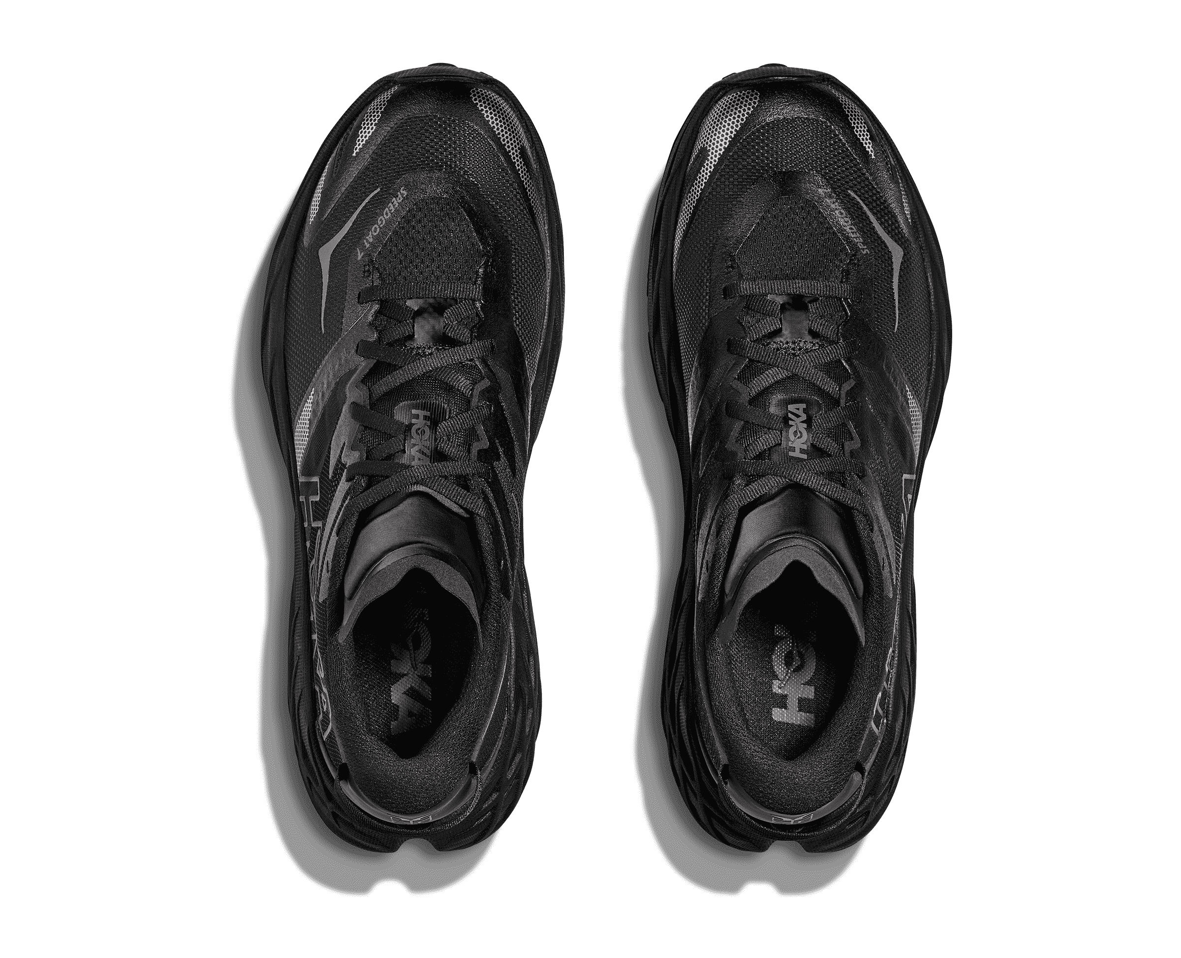 HOKA Men's Speedgoat 7 - BLACK / OUTER ORBIT (Wide)