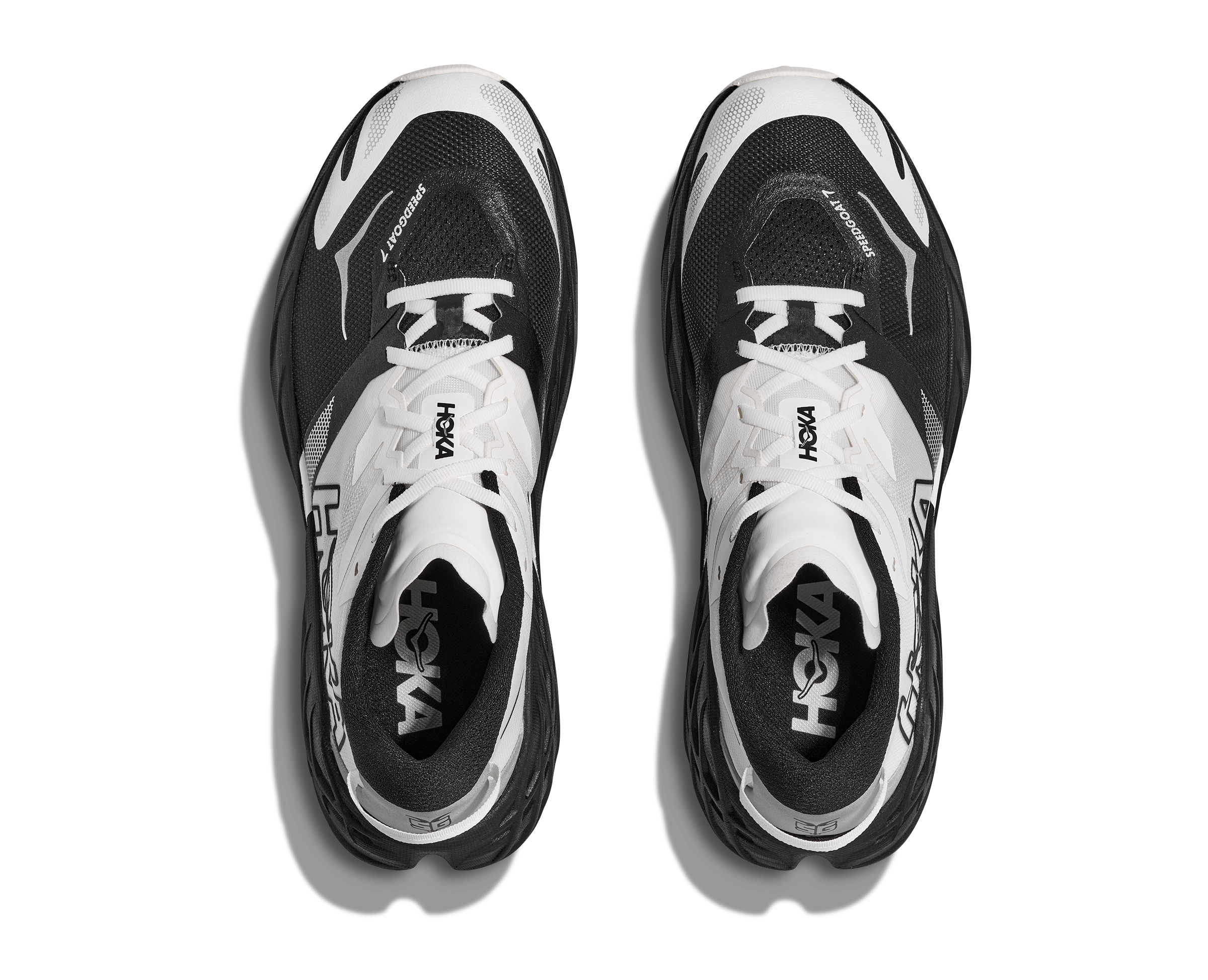 HOKA Women's Speedgoat 7 - BLACK / WHITE