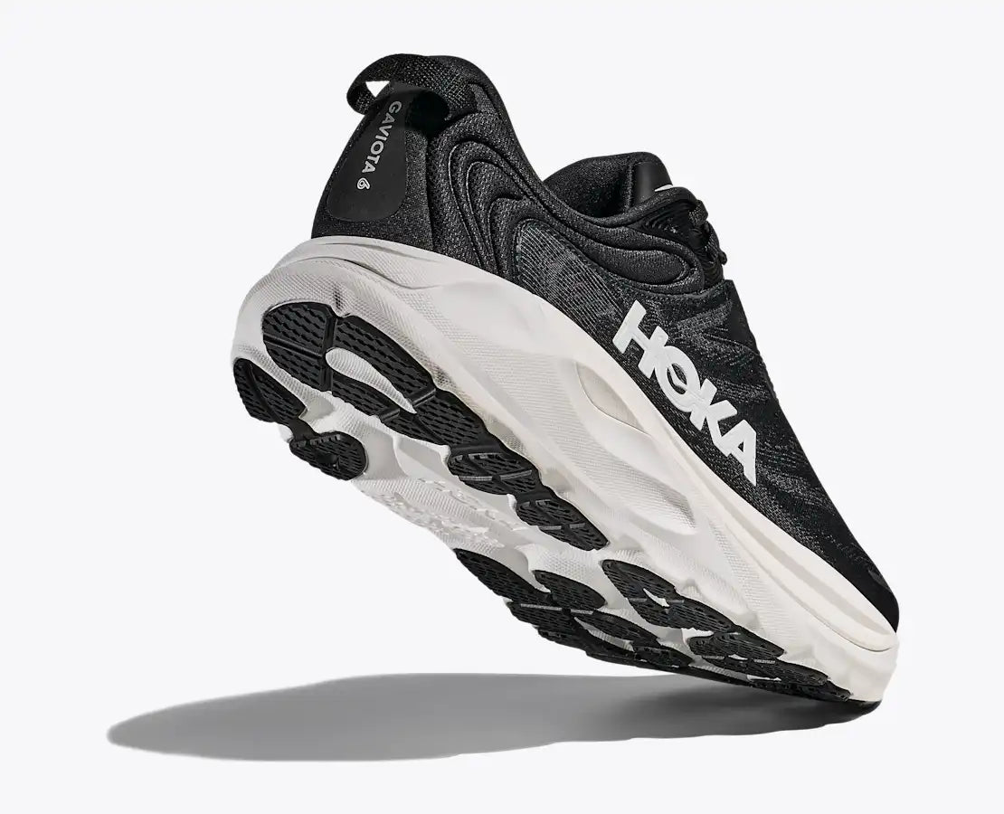 HOKA Men's Gaviota 6 - BLACK / WHITE (Wide)