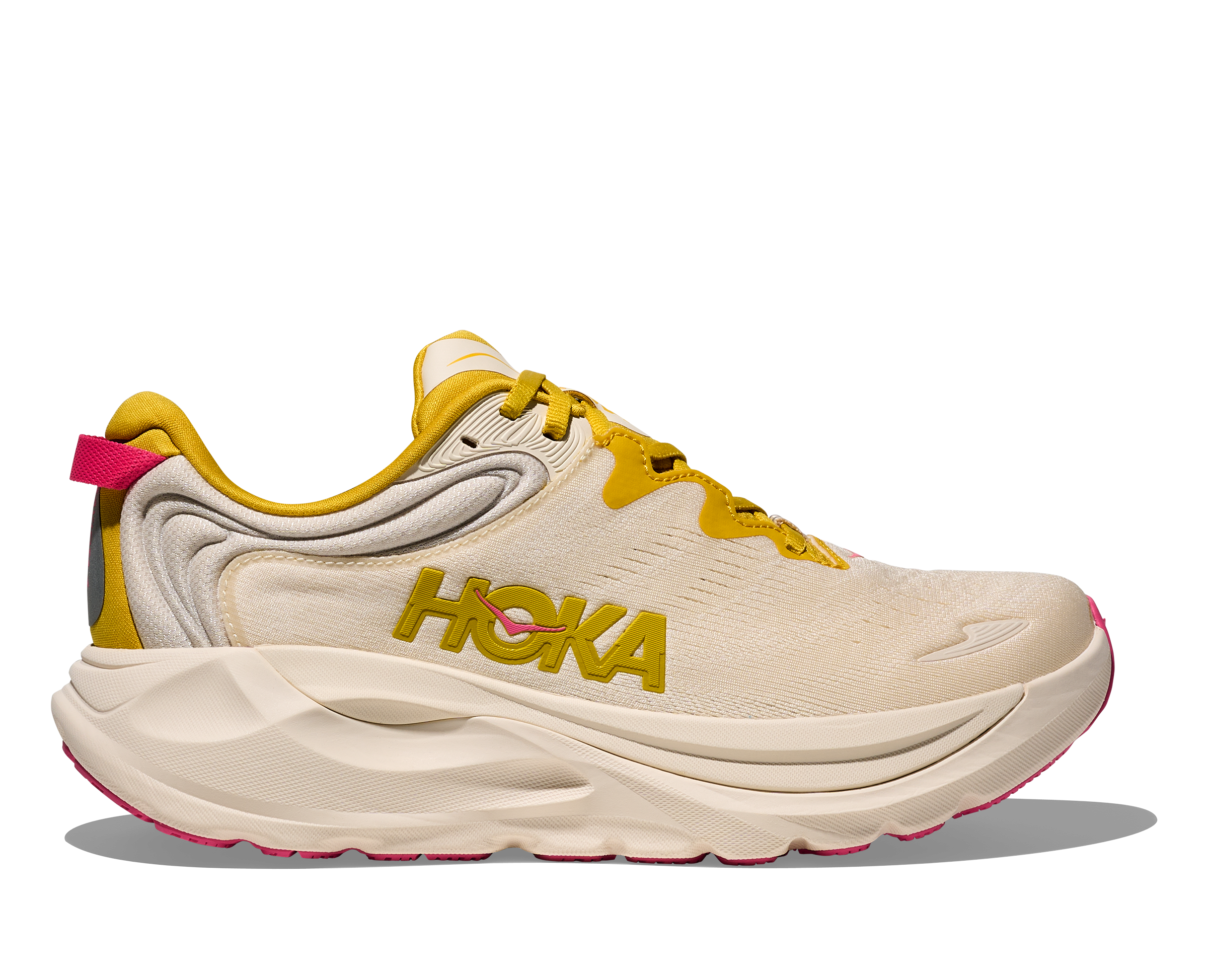 HOKA Women's Gaviota 6 - BIRCH / YELLOW GOLD