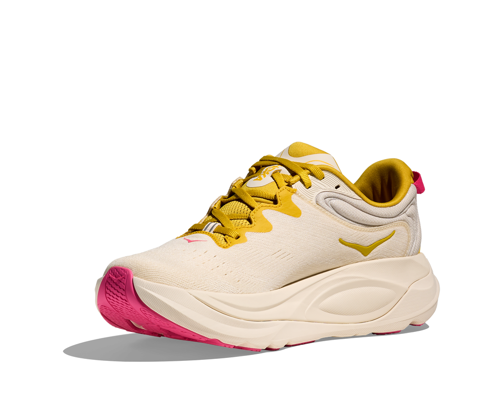 HOKA Women's Gaviota 6 - BIRCH / YELLOW GOLD