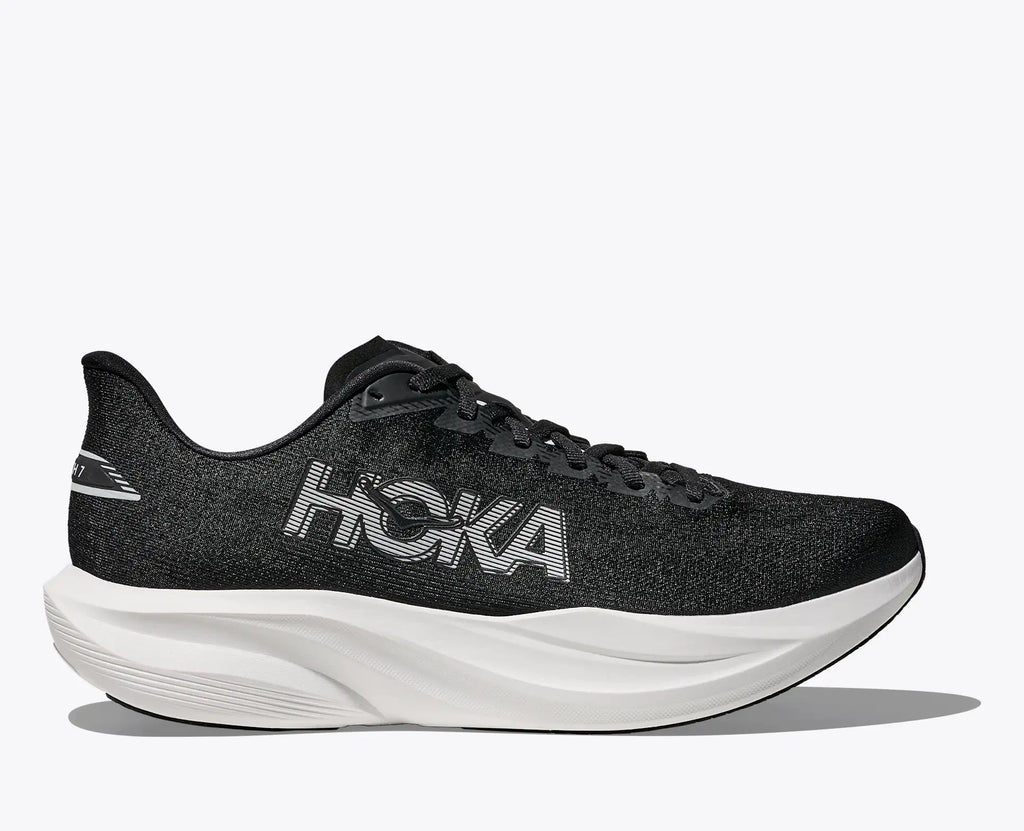 HOKA Women's Mach 7 - BLACK / WHITE