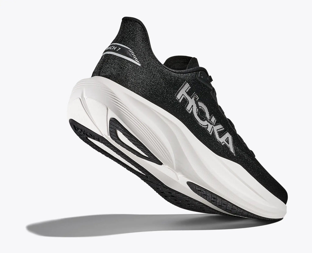 HOKA Women's Mach 7 - BLACK / WHITE