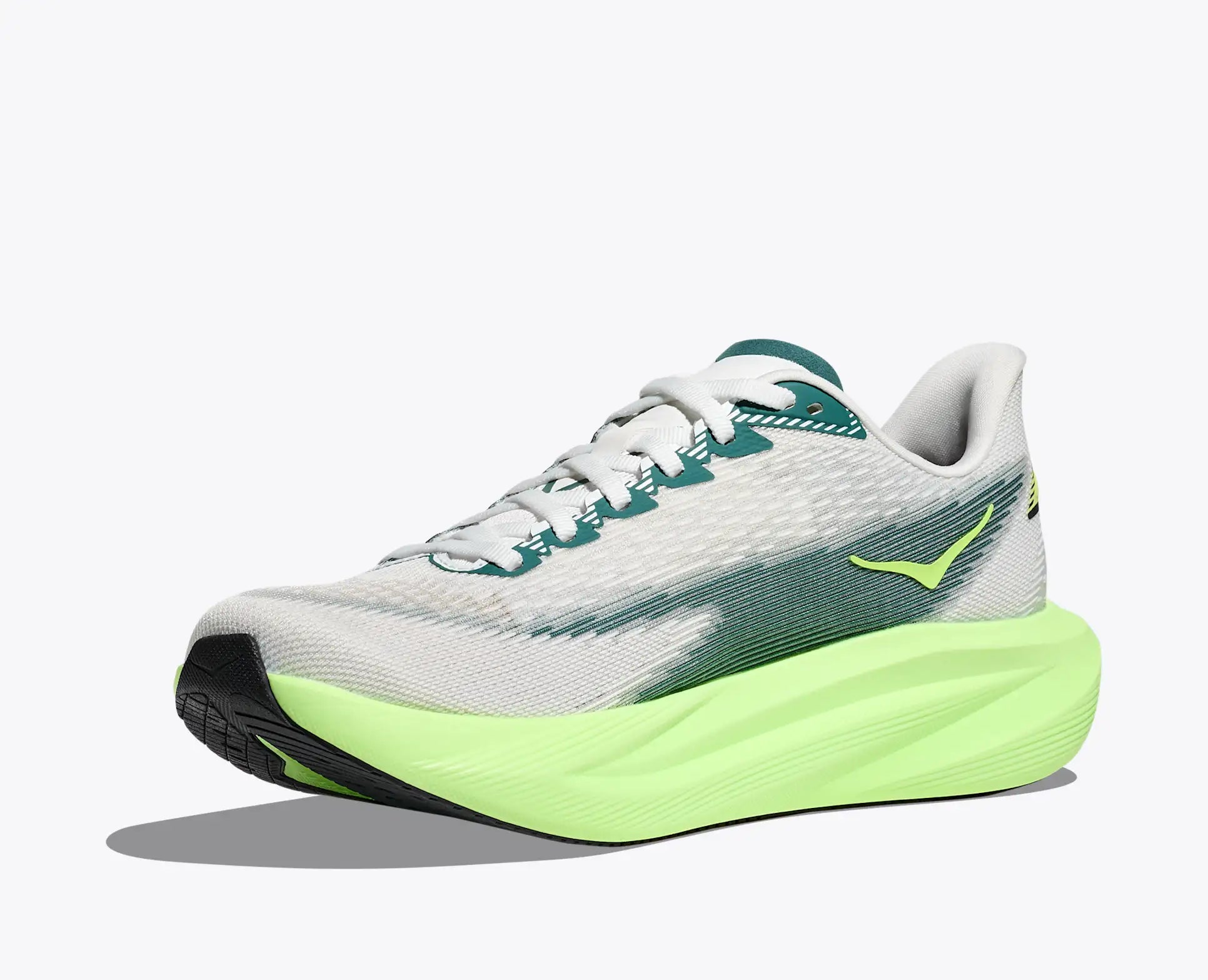 HOKA Women's Mach 7 - FROST / NEON YUZU