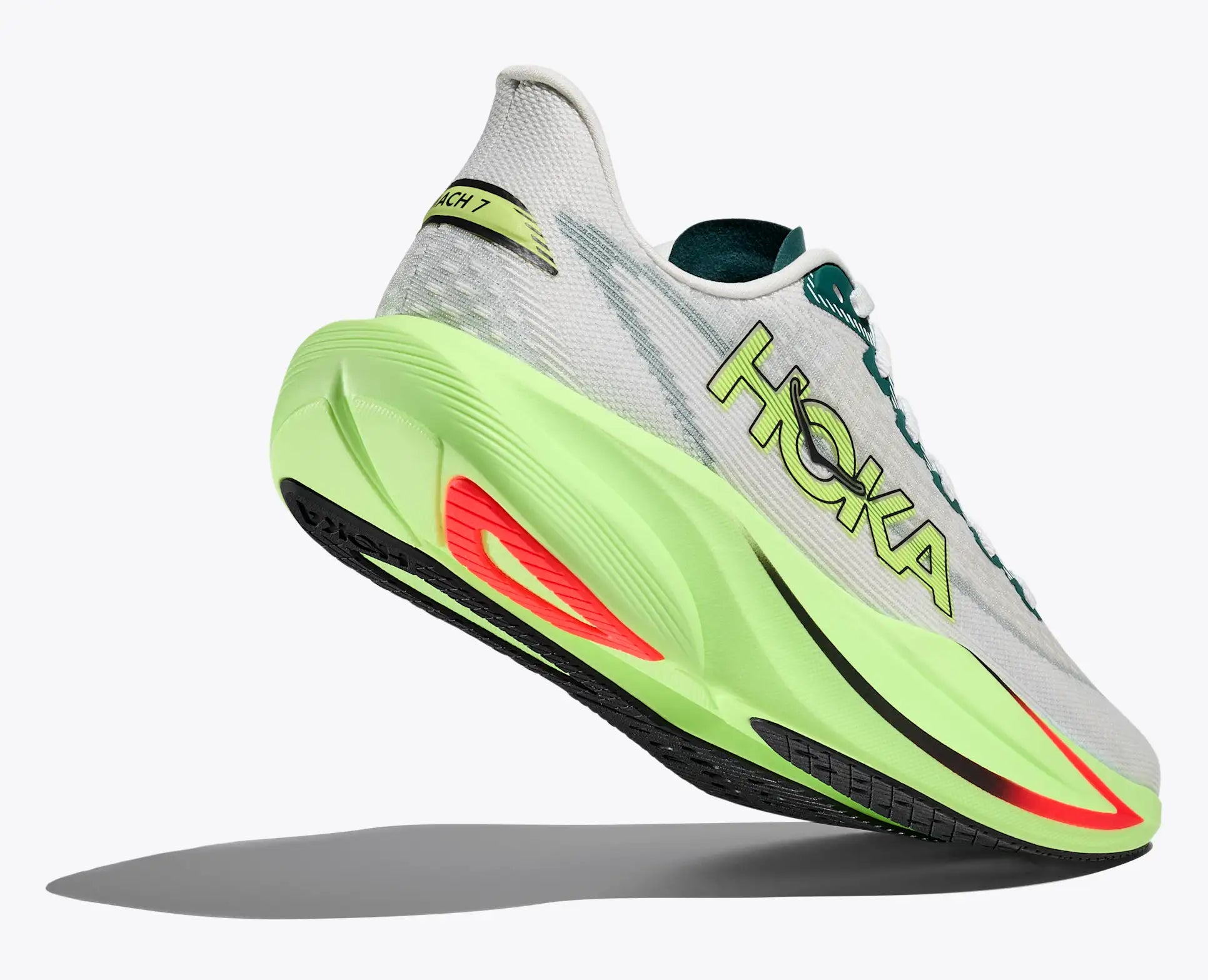 HOKA Women's Mach 7 - FROST / NEON YUZU