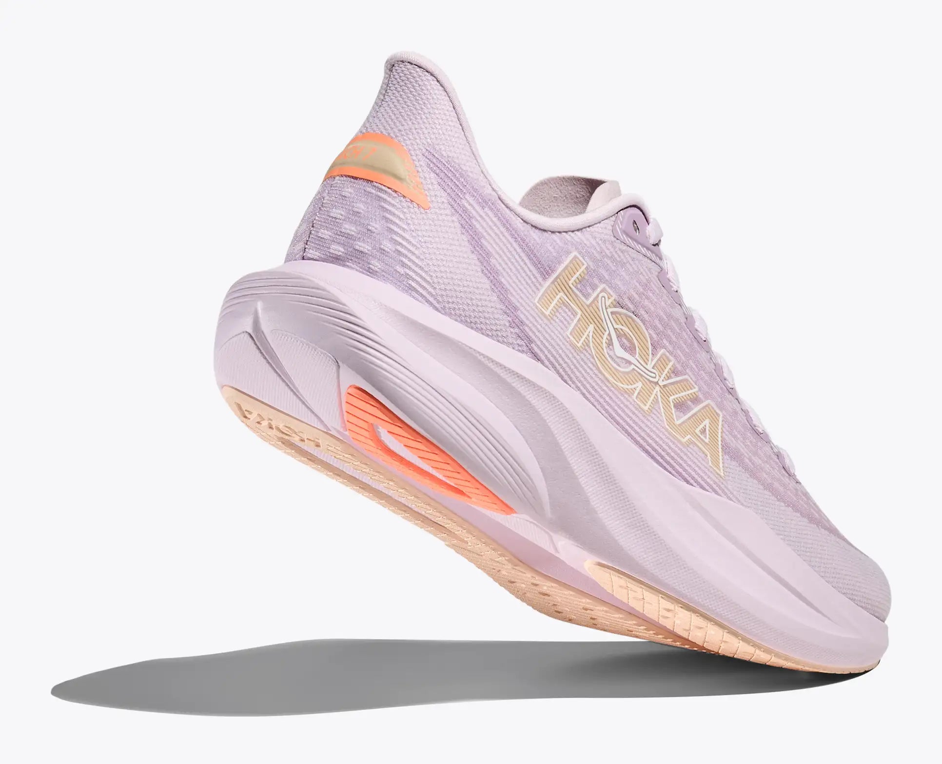 HOKA Women's Mach 7 - LILAC CREAM / TANGERINE GLOW
