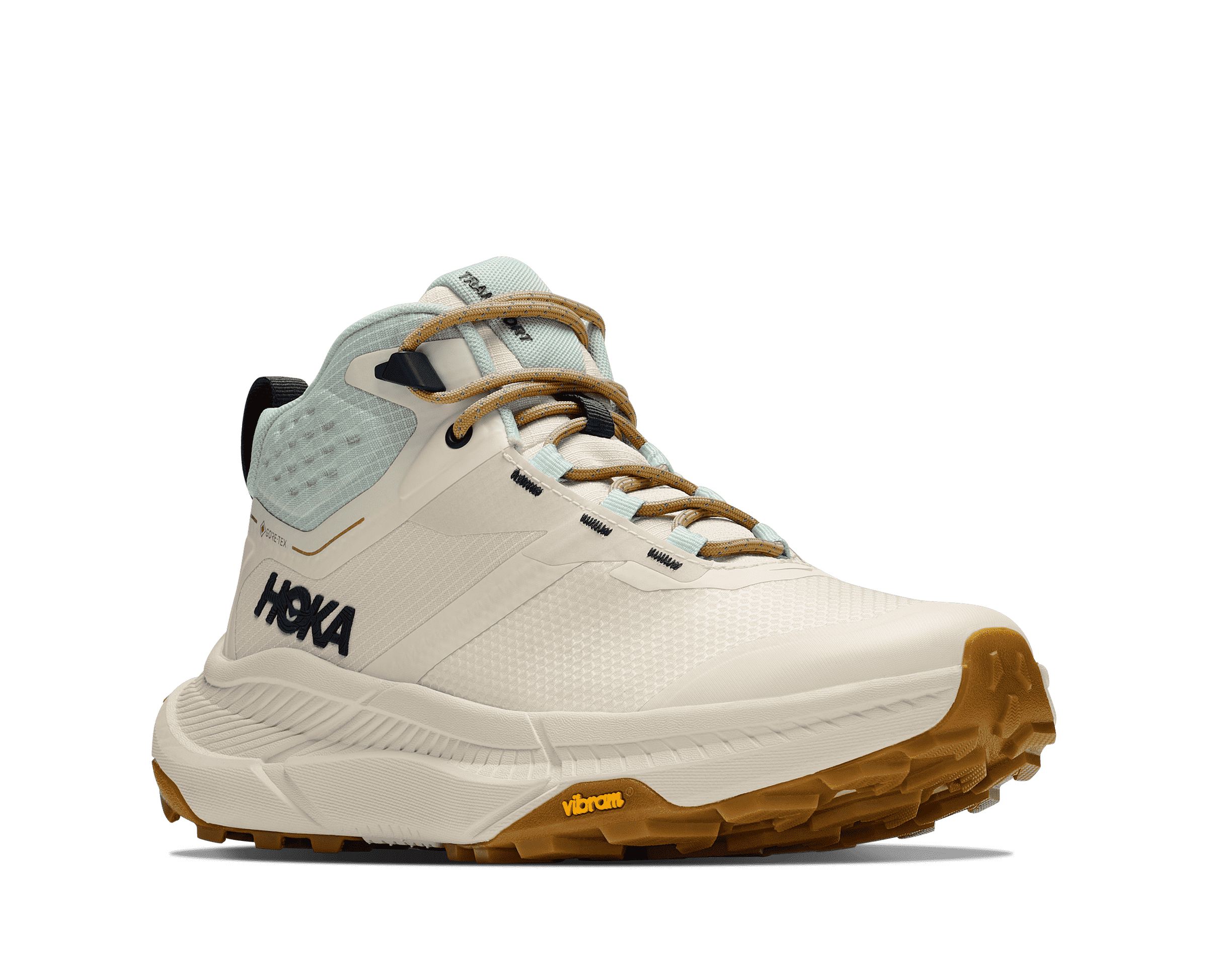 HOKA Women's Transport Hike GTX - ALABASTER / GLIMMERING BLUE
