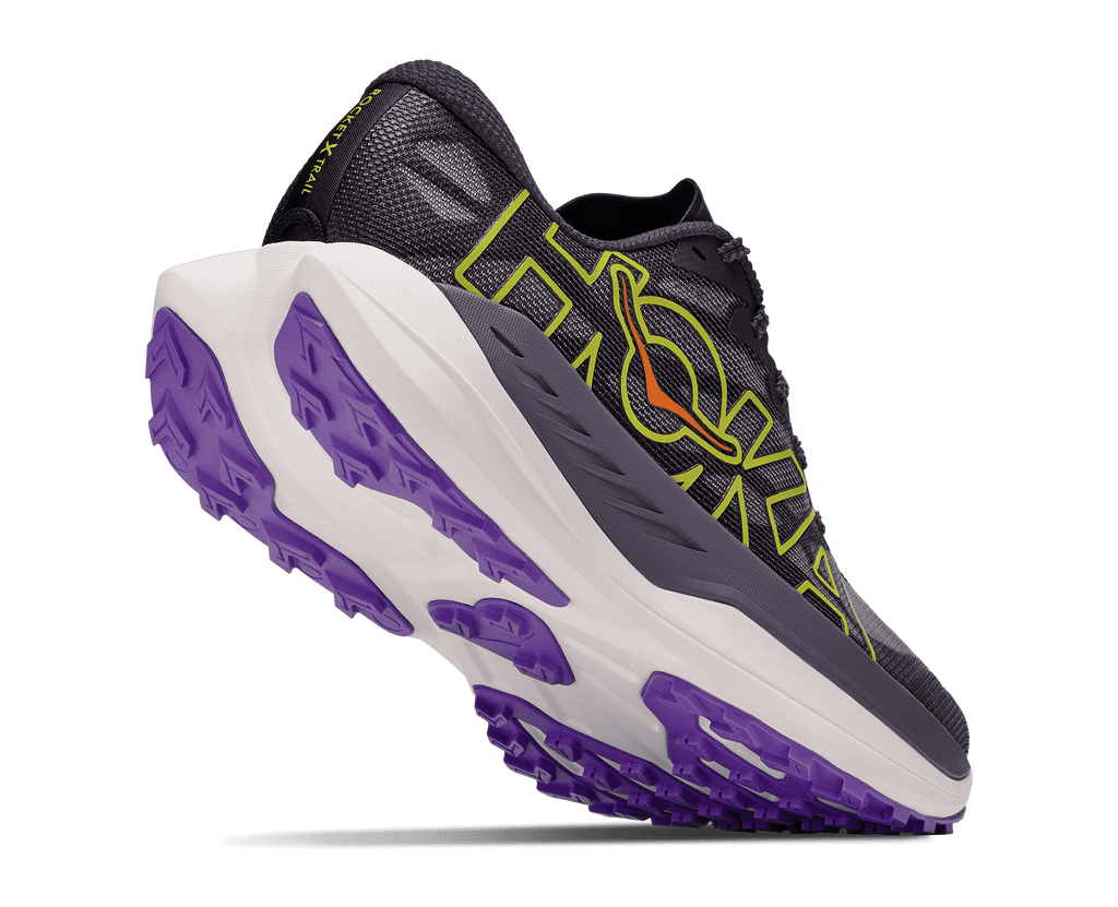 HOKA Men's Rocket X Trail - SQUID INK / NEON NEBULA