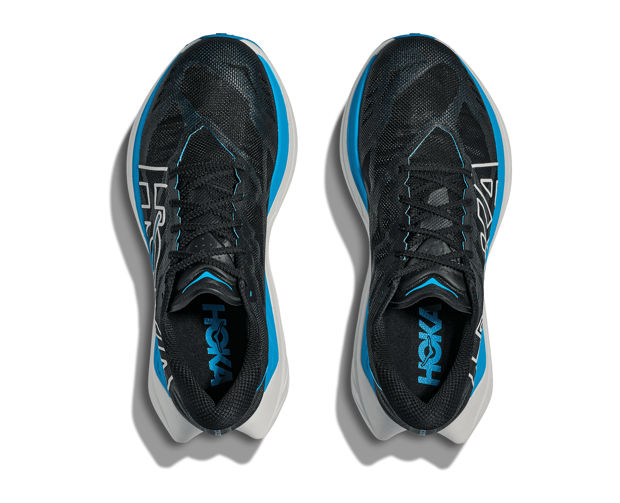 HOKA Women's Rocket X Trail - BLACK / SKYWARD BLUE