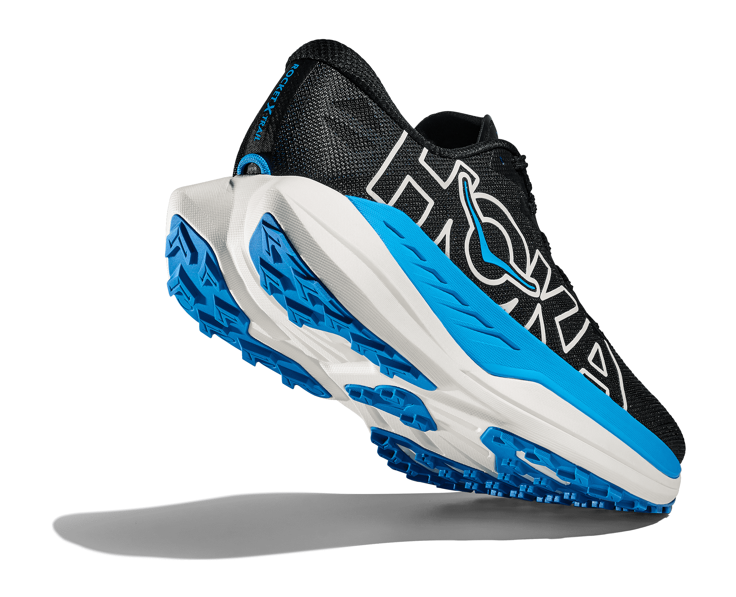 HOKA Women's Rocket X Trail - BLACK / SKYWARD BLUE