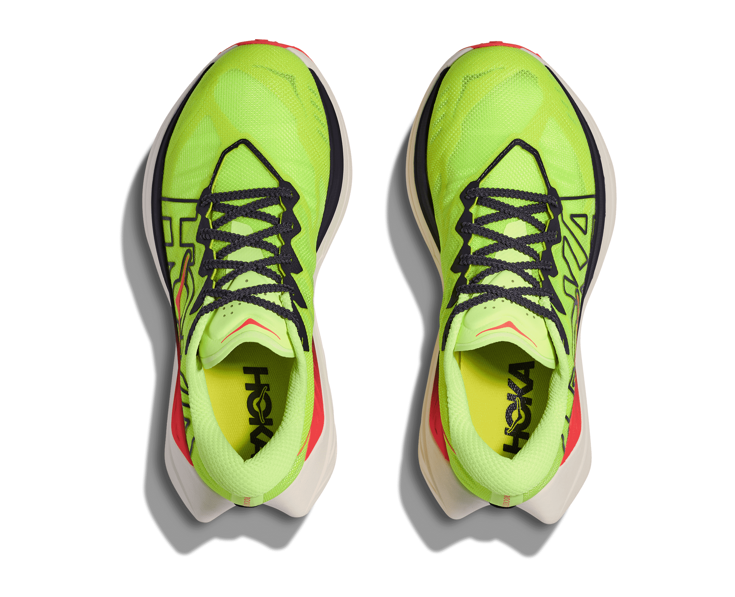 HOKA Women's Rocket X Trail - NEON YUZU / NEON FLAME