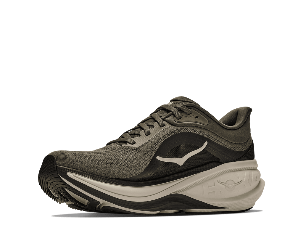HOKA Men's Clifton Pro - ANTIQUE OLIVE / RIVER ROCK GREY