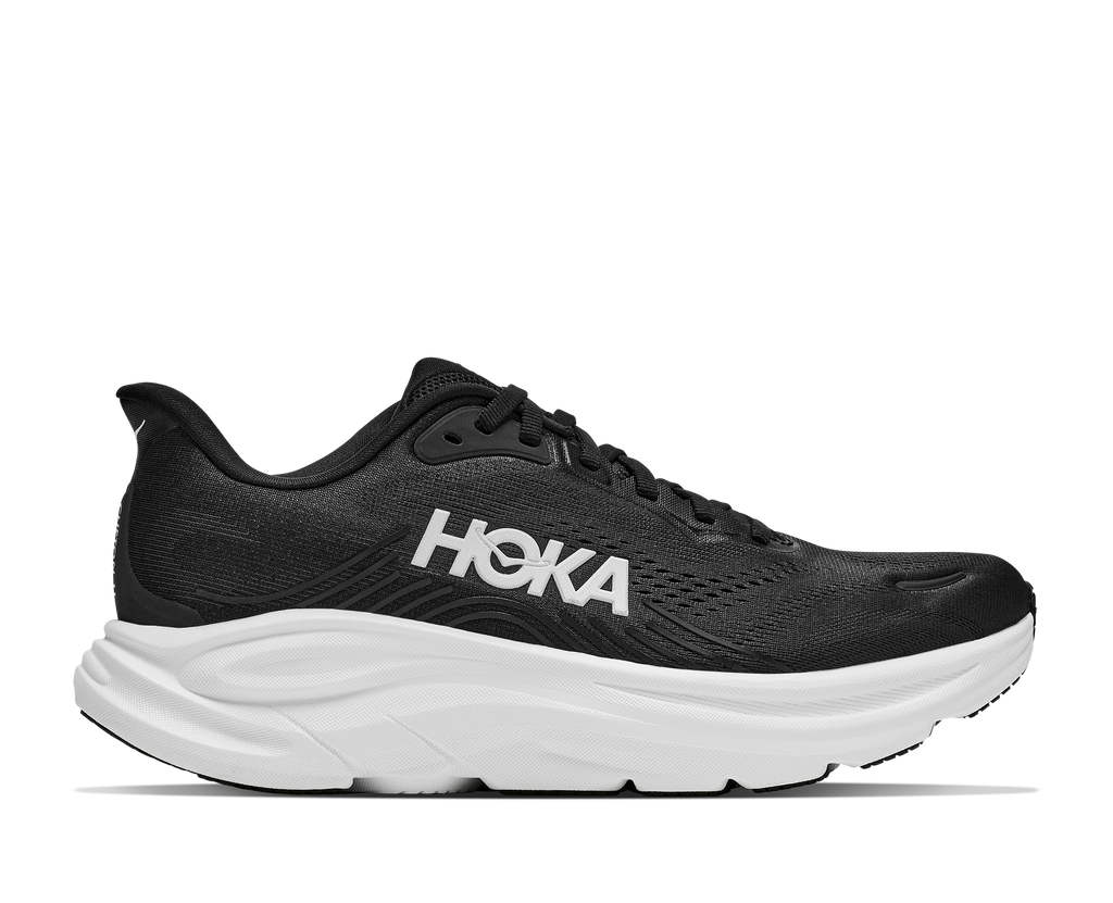 HOKA Men's CLIFTON 11 - BLACK / WHITE