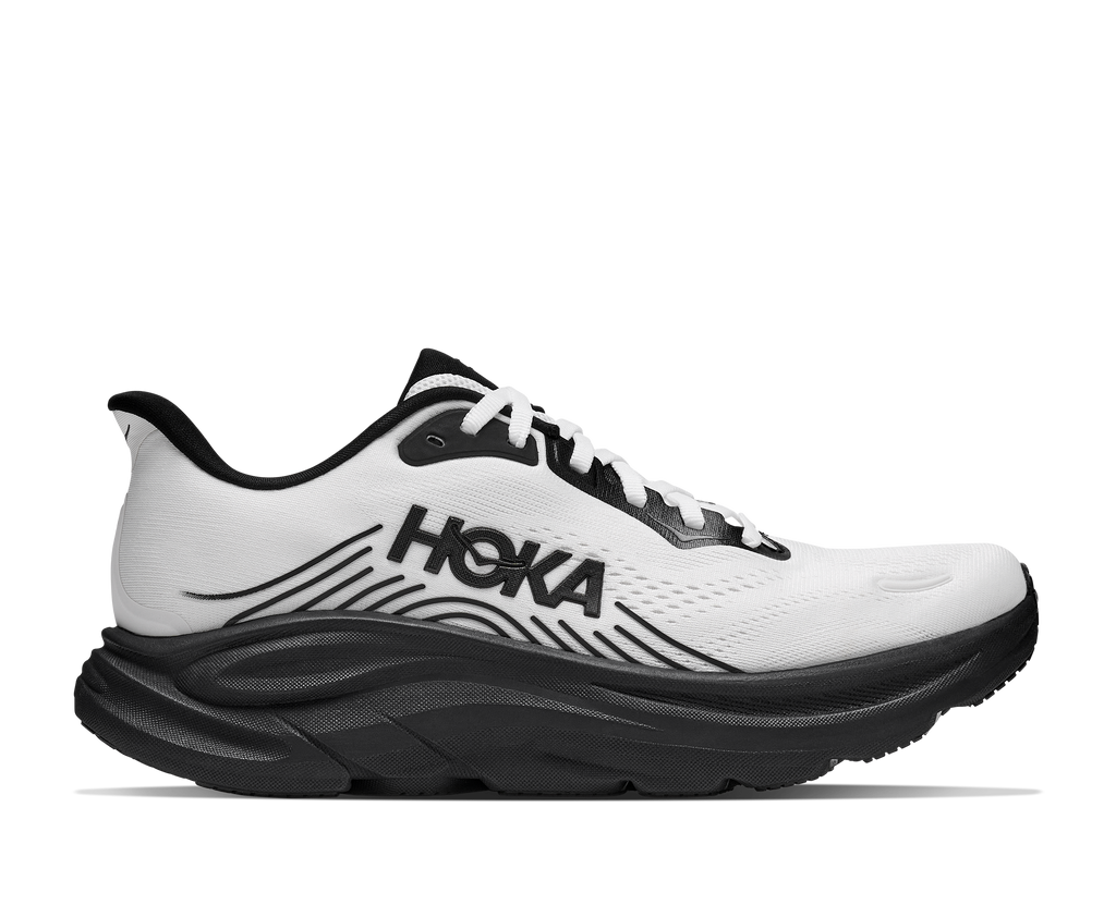 HOKA Men's CLIFTON 11 - WHITE / BLACK
