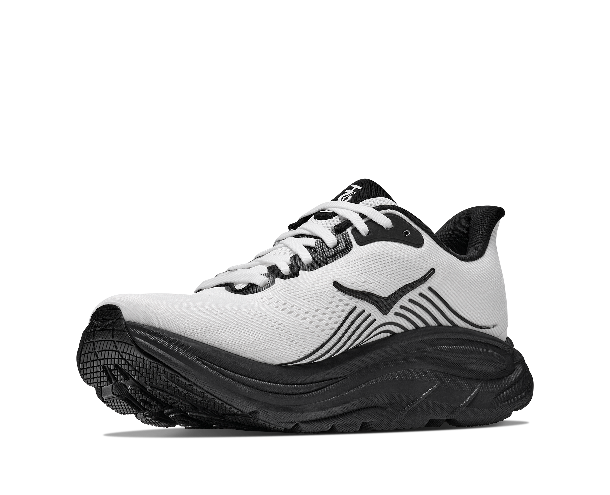 HOKA Men's CLIFTON 11 - WHITE / BLACK