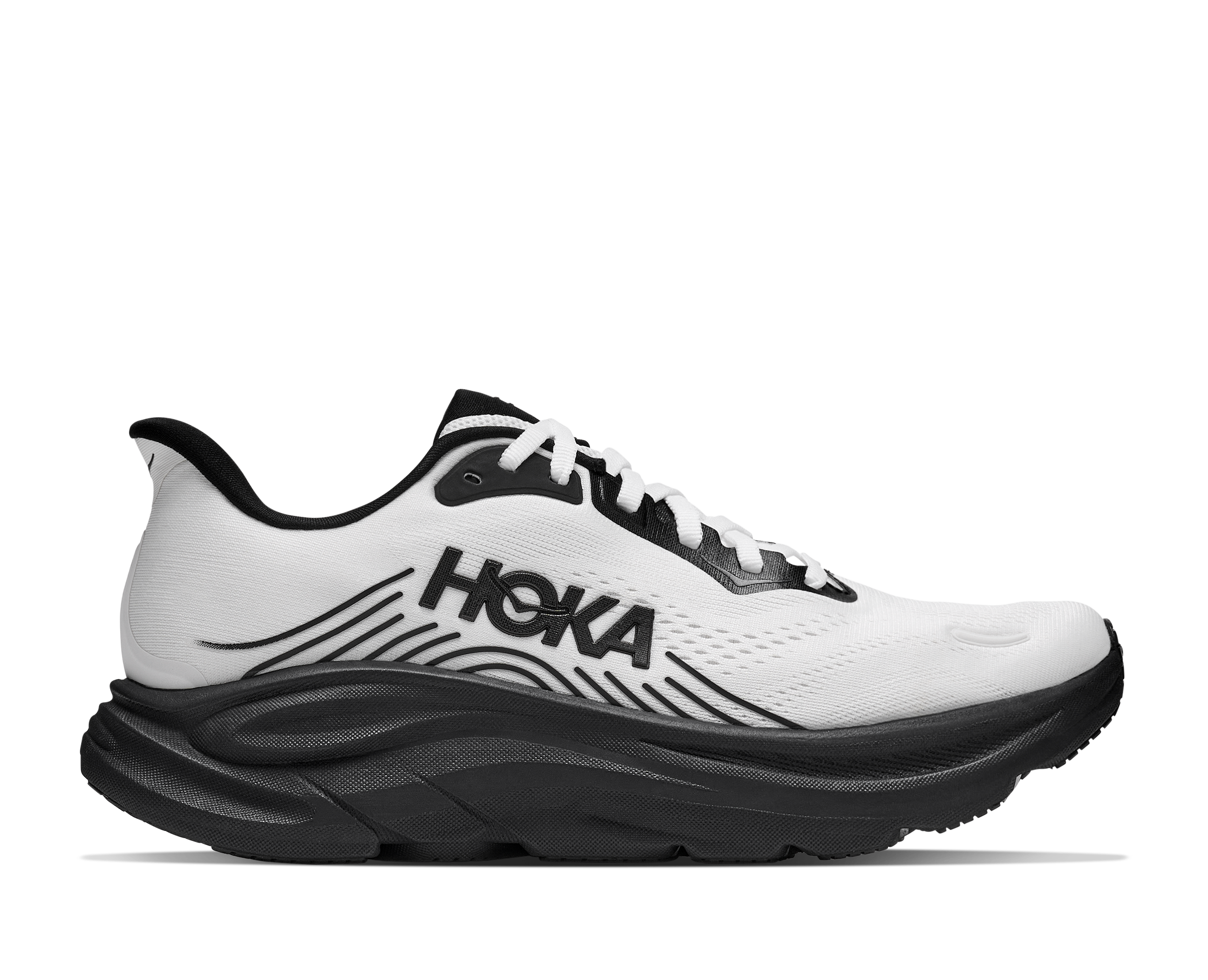 HOKA Women's CLIFTON 11 - WHITE / BLACK