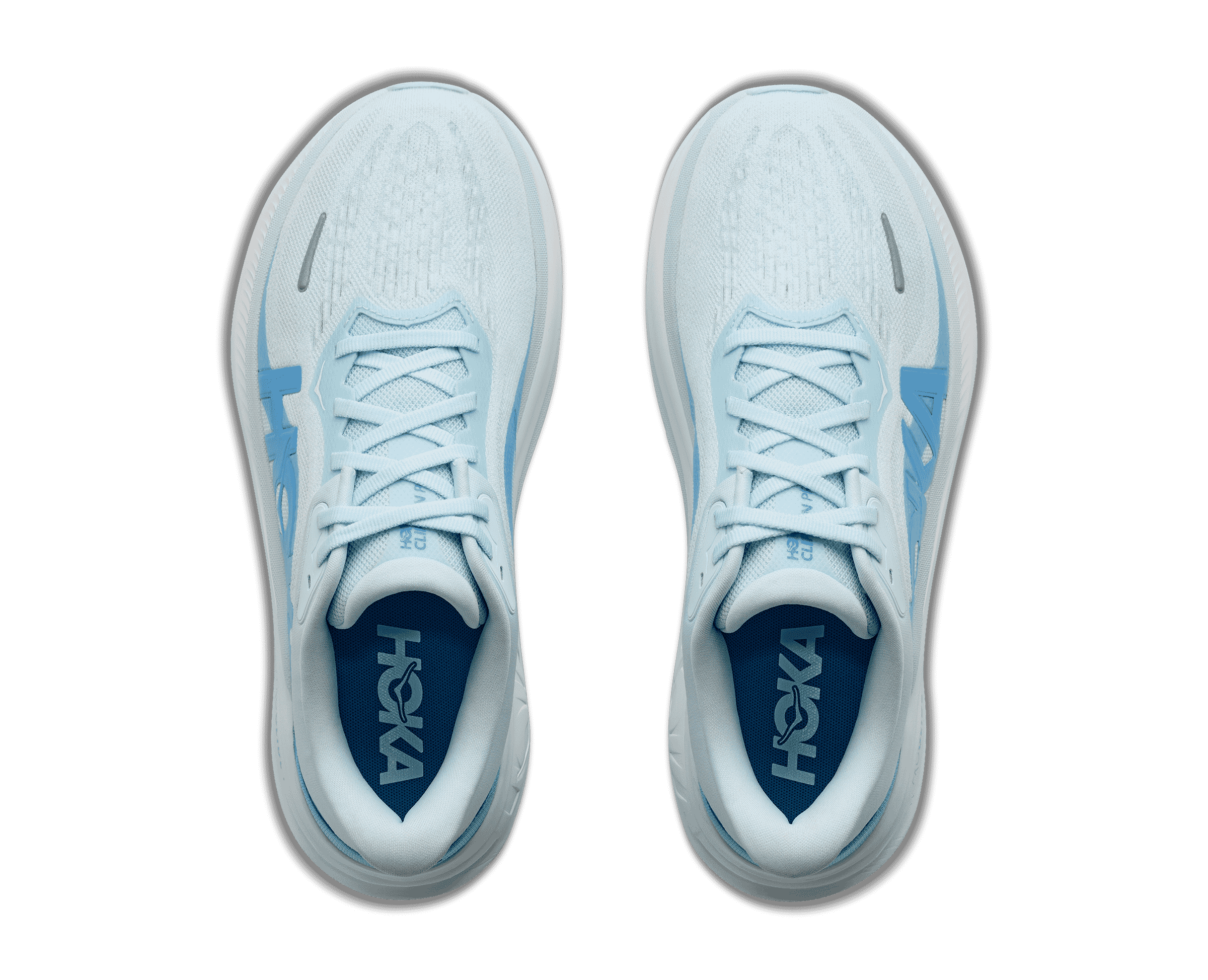 HOKA Women's Clifton Pro - GLIMMERING BLUE / SOARING BLUE (Wide)