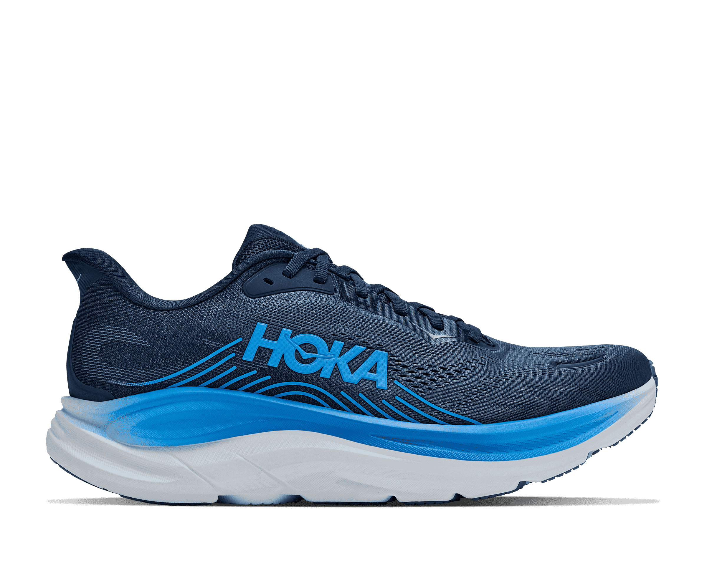 HOKA Men's Clifton 11 - VARSITY NAVY / FADED NAVY (Wide)