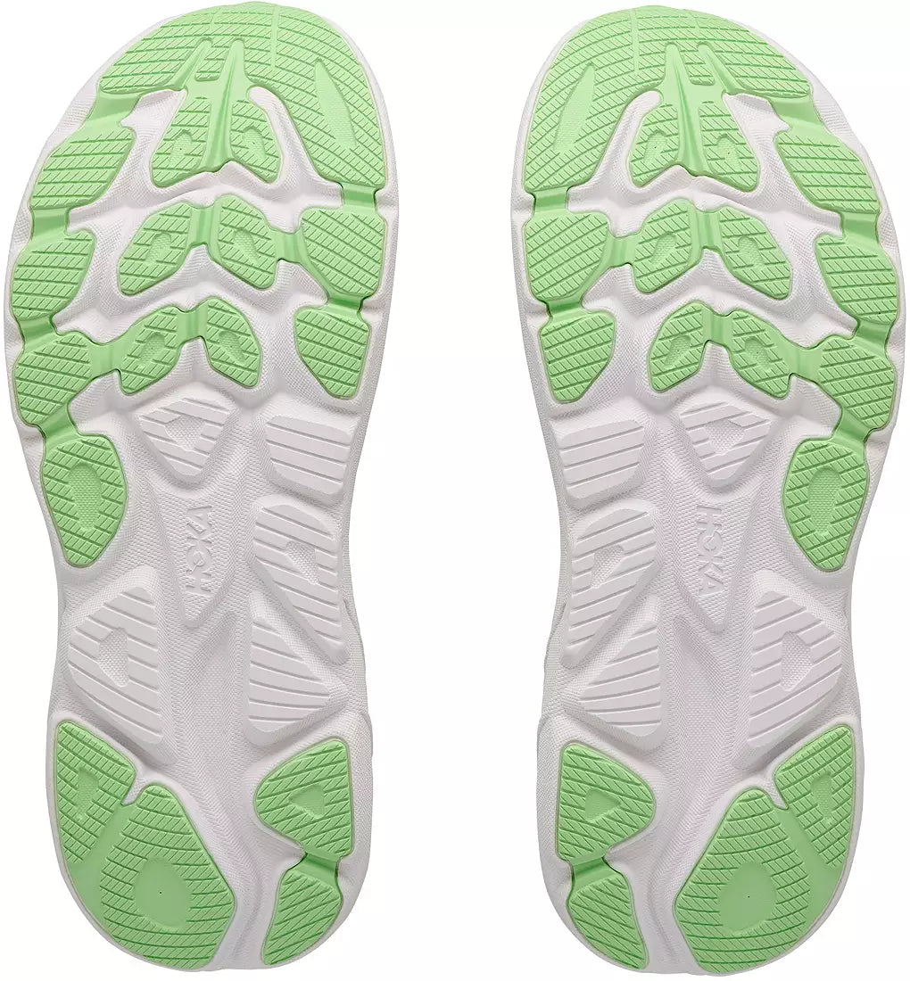 HOKA Women's CLIFTON 11 - FROST / NEON YUZU