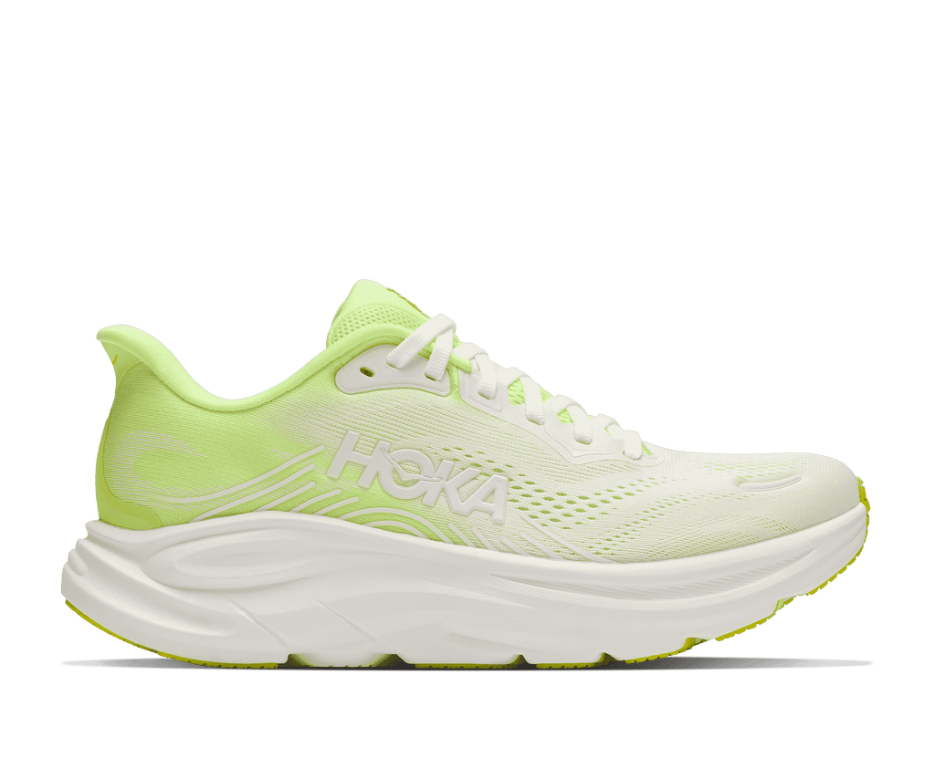HOKA Women's Clifton 11 - NEON YUZU / FROST (Wide)