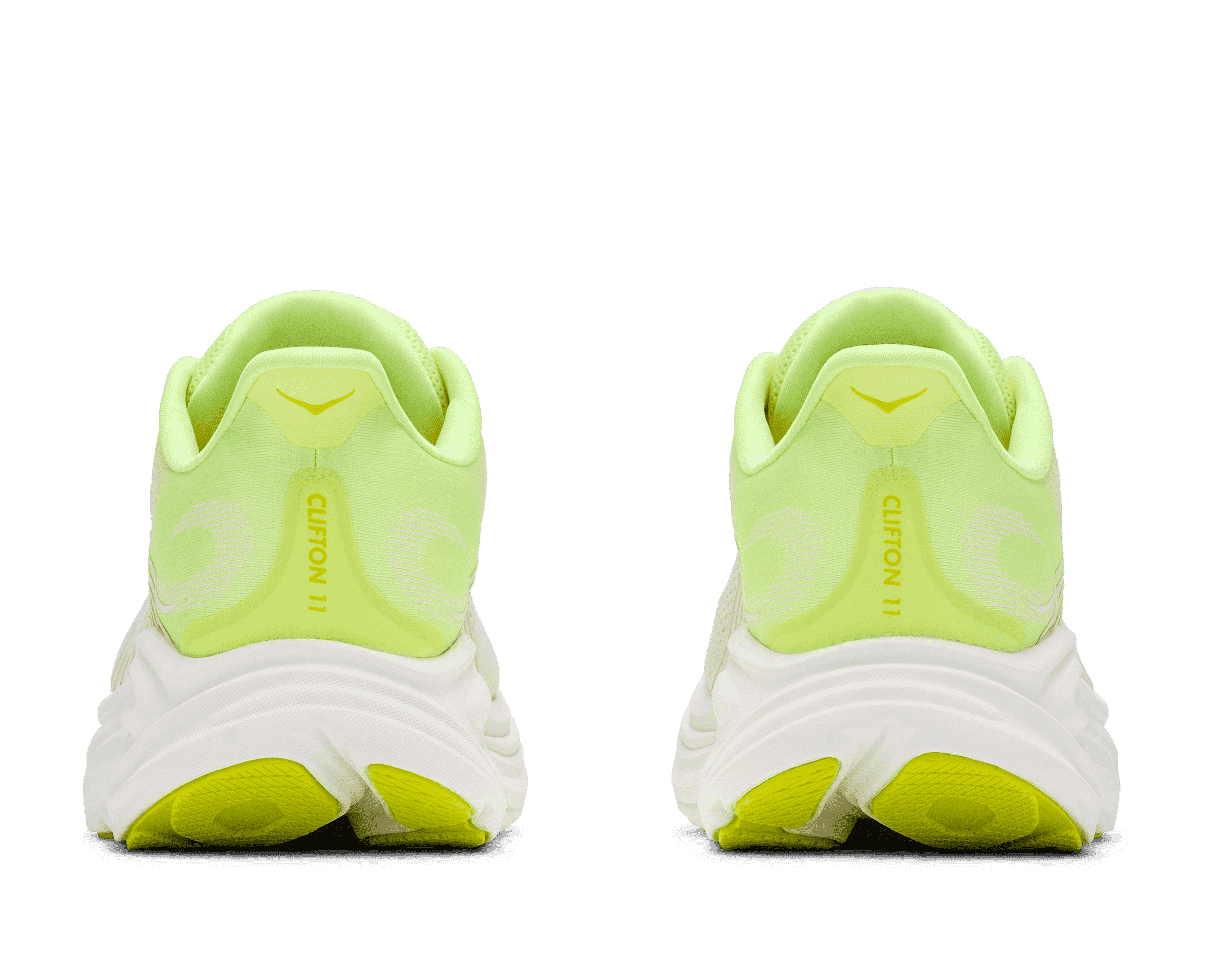 HOKA Women's Clifton 11 - NEON YUZU / FROST (Wide)