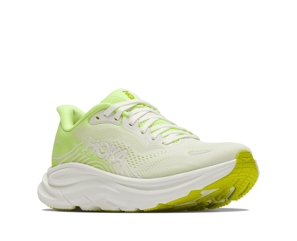 HOKA Women's Clifton 11 - NEON YUZU / FROST (Wide)