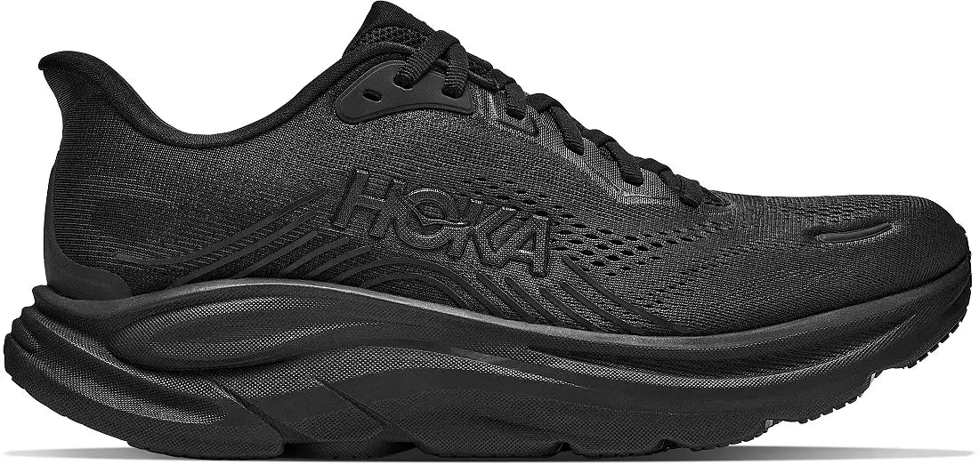 HOKA Women's CLIFTON 11 WIDE - BLACK / BLACK