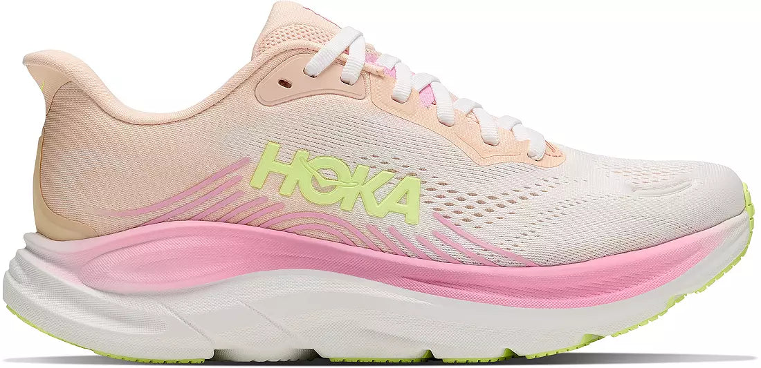 HOKA Women's CLIFTON 11 - TANGERINE GLOW / WHITE