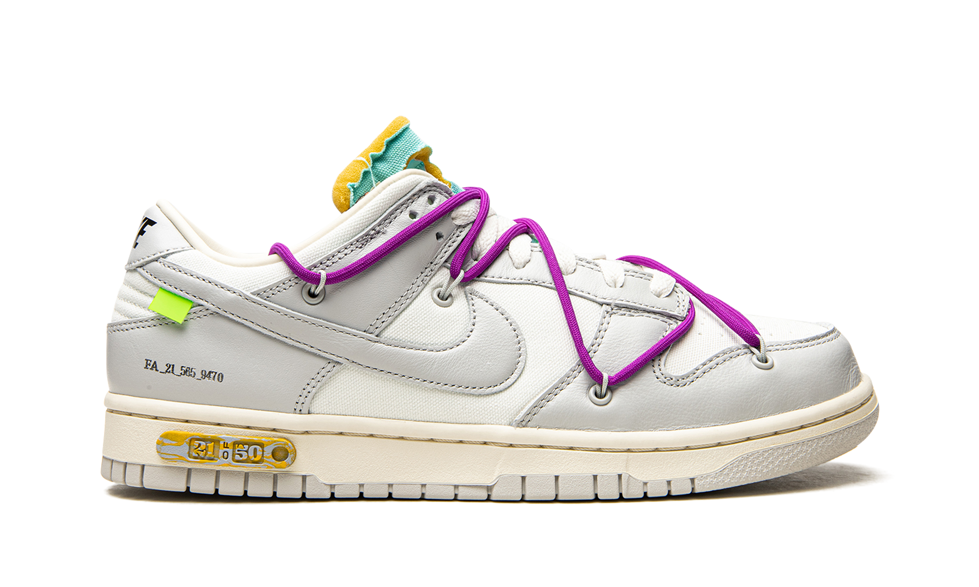 Dunk Low "Off-White - Lot 21" DM1602 100