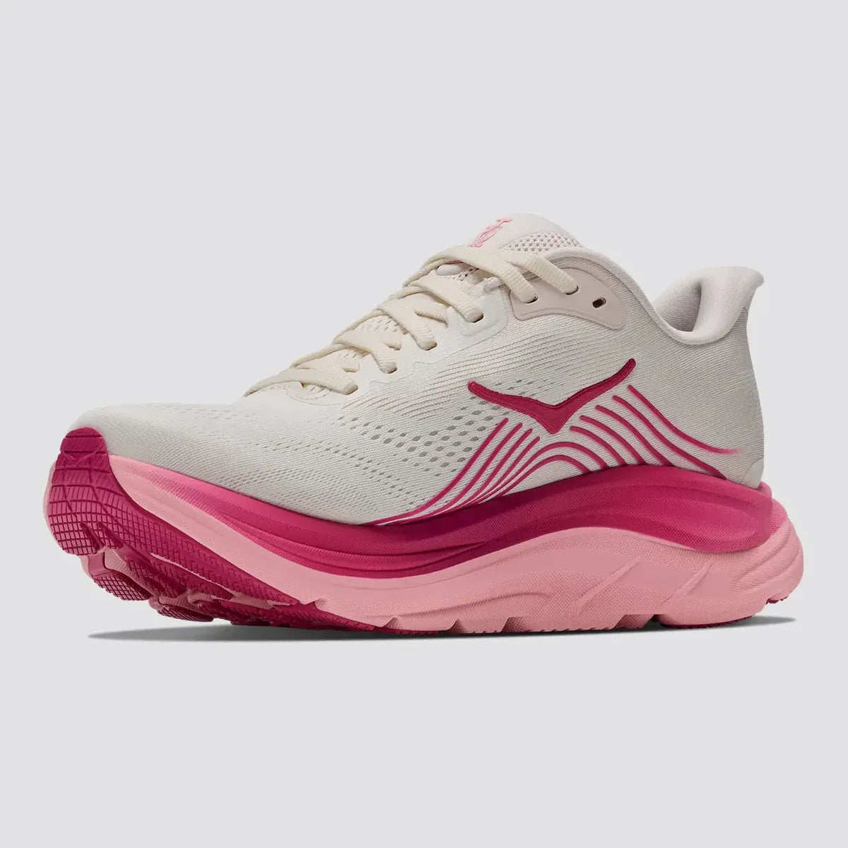 HOKA Women's CLIFTON 11 - ROSE CREAM / DEWY PINK
