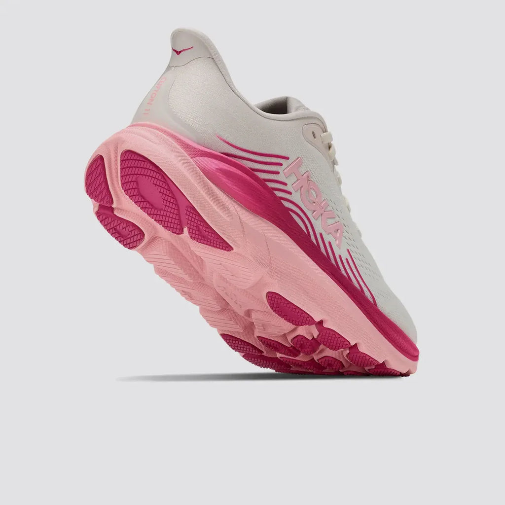 HOKA Women's CLIFTON 11 - ROSE CREAM / DEWY PINK