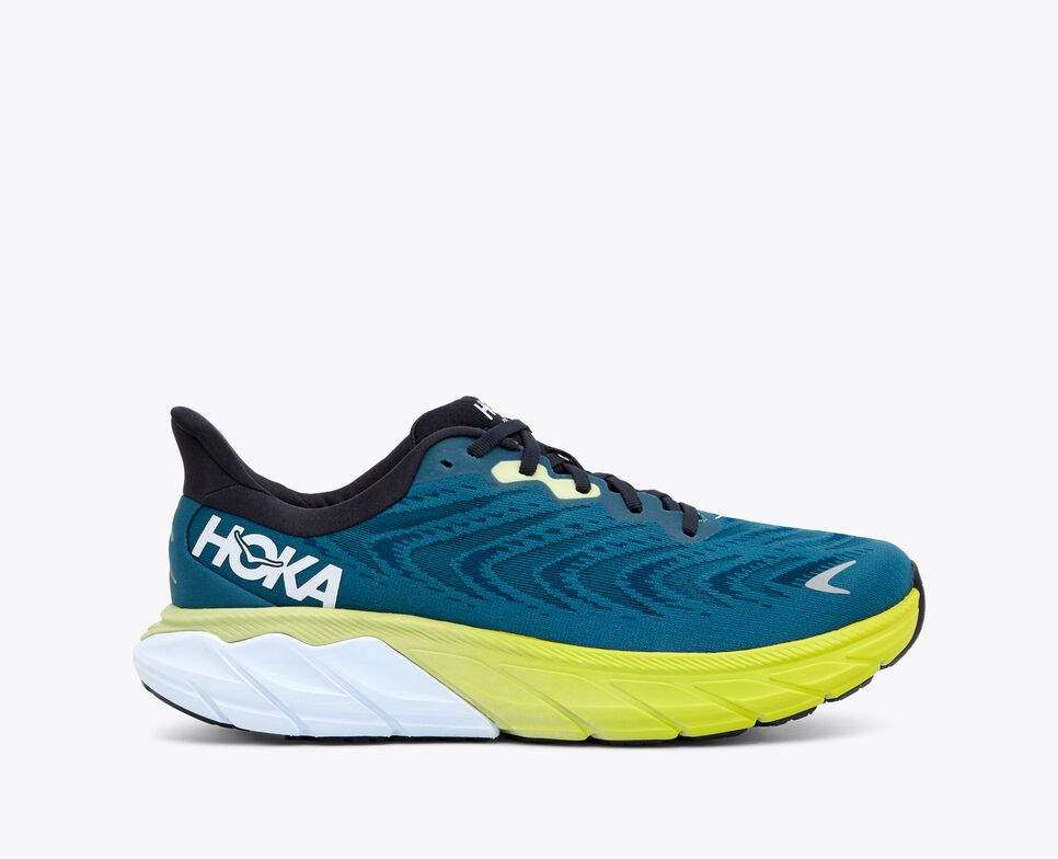 Hoka Mens Arahi 6 Wide-Blue Graphite / Blue Coral (1123196-BGBCR)