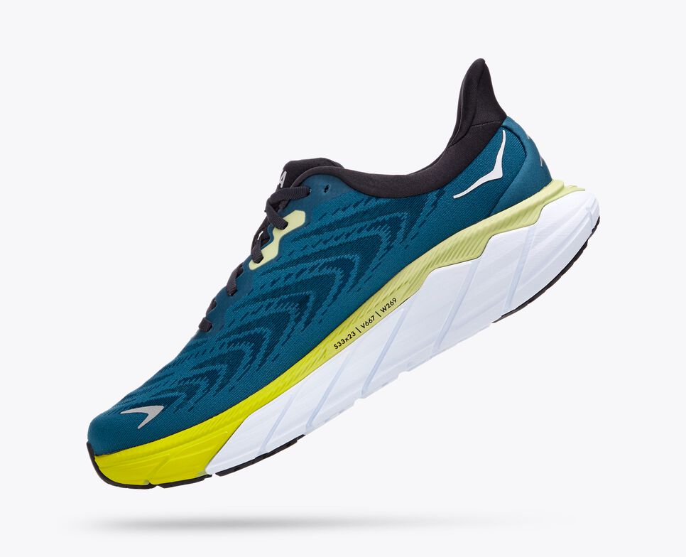 Hoka Mens Arahi 6 Wide-Blue Graphite / Blue Coral (1123196-BGBCR)