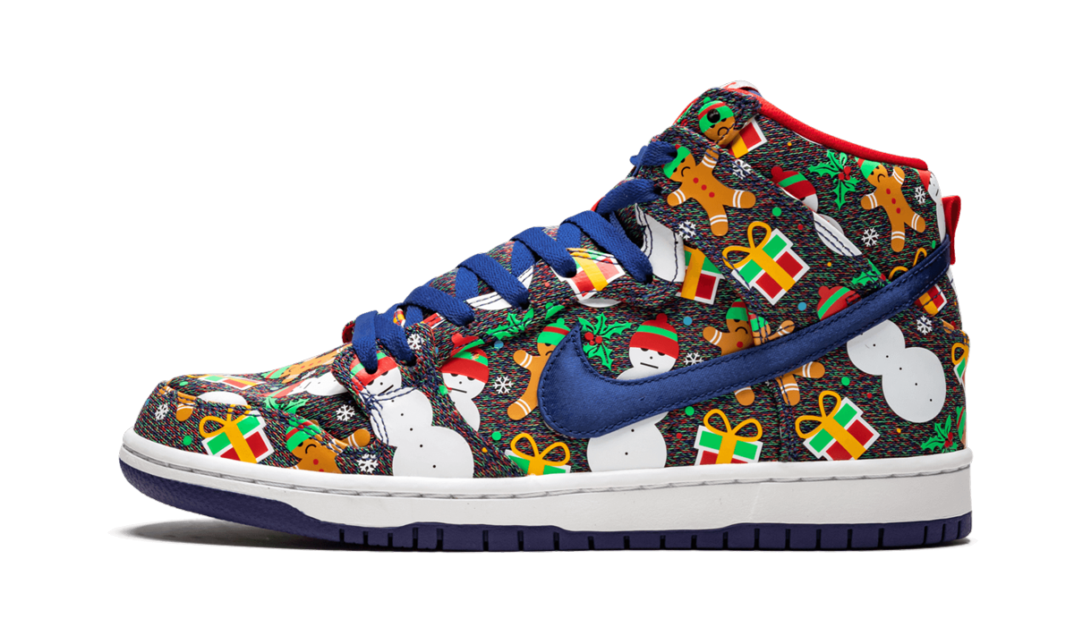 SB Dunk High TRD QS "Ugly Christmas Sweater" 881758 446