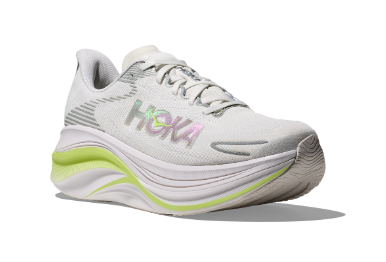 HOKA Women's Skyward X 2 - WHITE / NEON YUZU