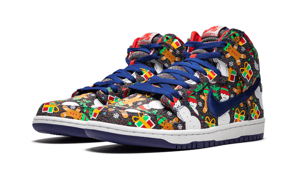 SB Dunk High TRD QS "Ugly Christmas Sweater" 881758 446