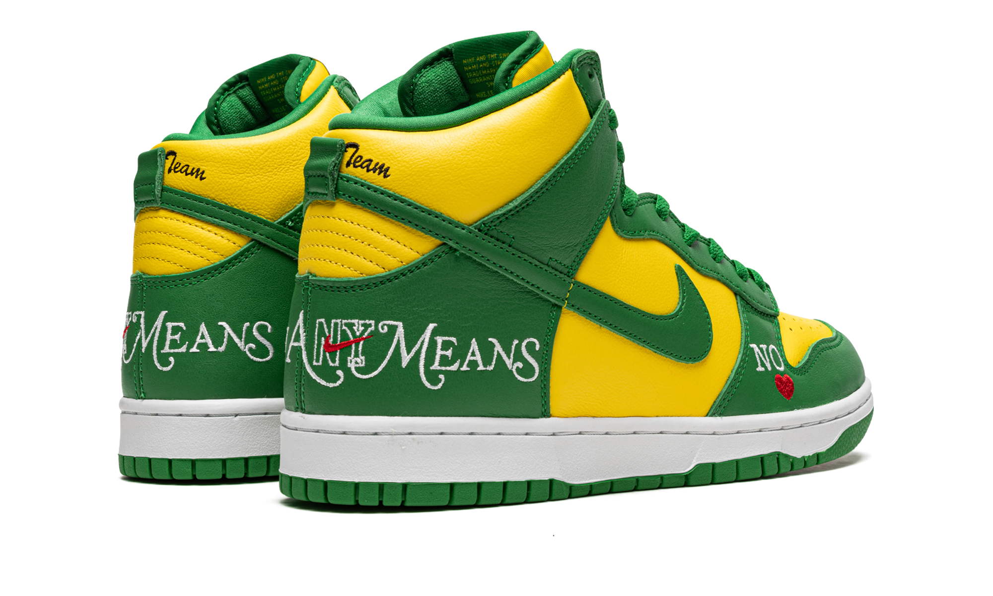 SB Dunk High "Supreme - By Any Means - Green/Yellow" DN3741 700