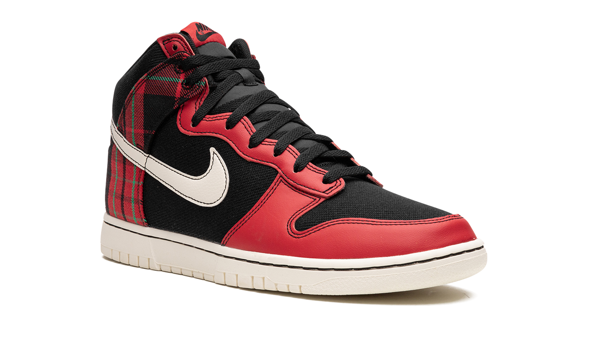Dunk High "Plaid - Black/Red" DV0826 001