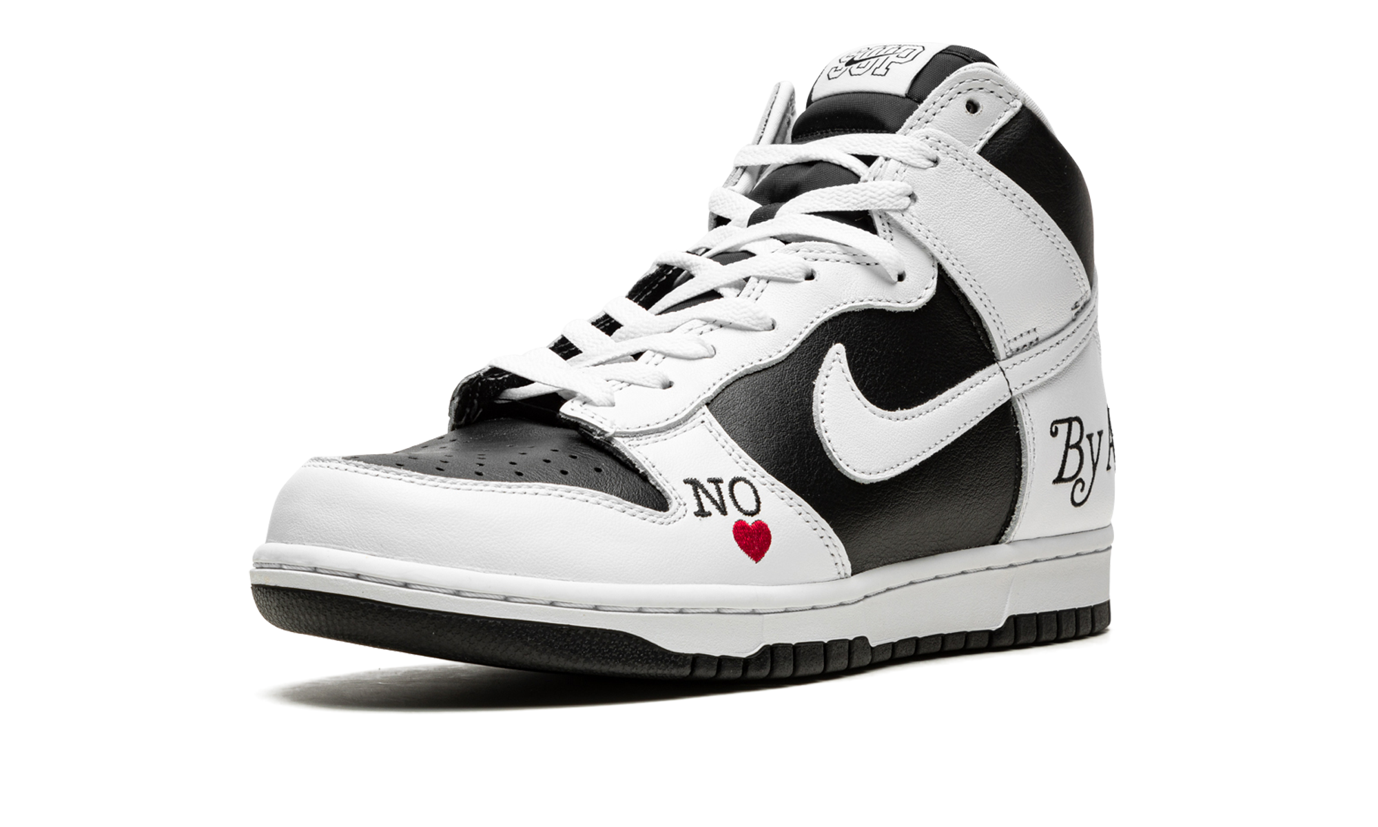 SB Dunk High "Supreme - By Any Means - White/Black" DN3741 002