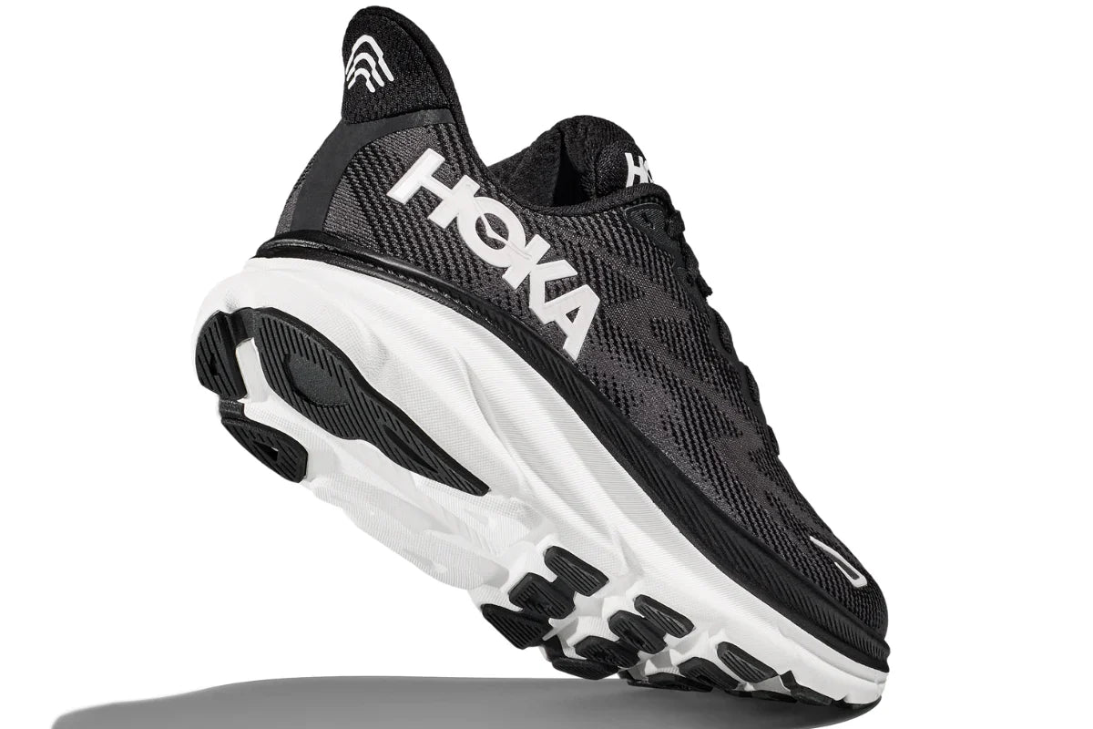 Hoka Mens Clifton 9 - Black/White (1127895-BWHT)