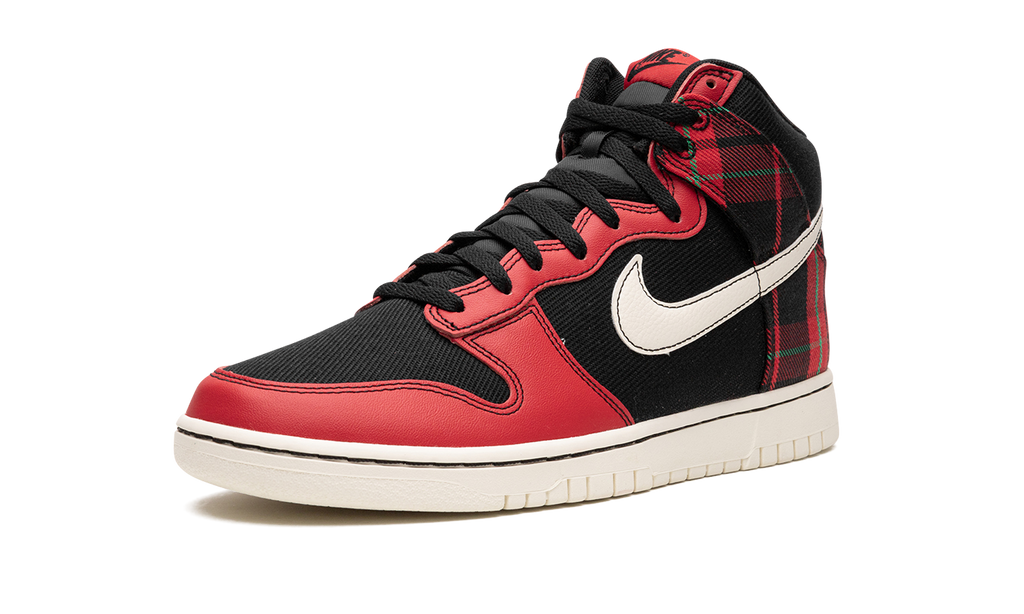 Dunk High "Plaid - Black/Red" DV0826 001